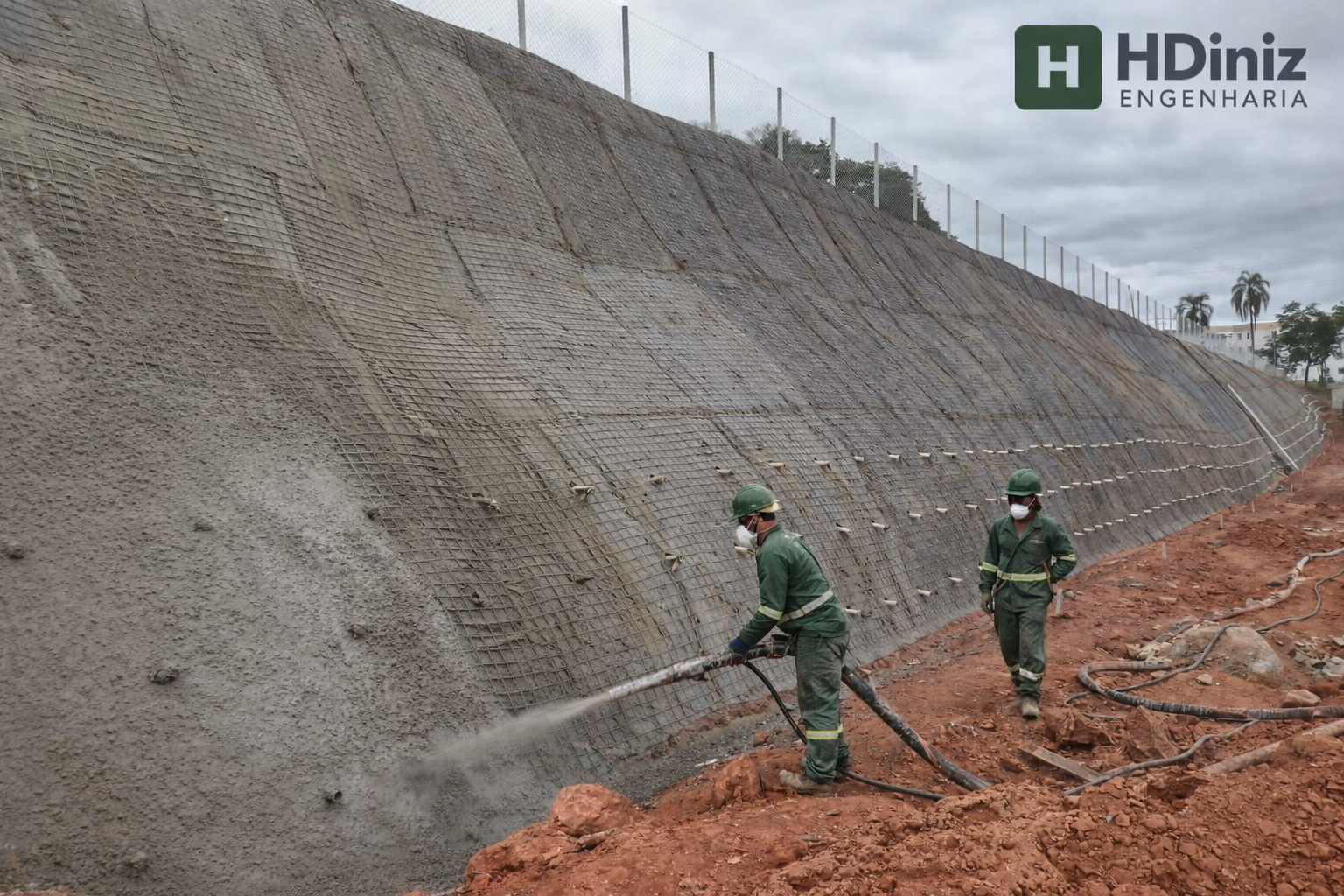Concreto Projetado executado pela HDiniz Engenharia